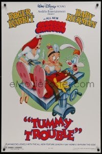 3g915 TUMMY TROUBLE DS 1sh 1989 Roger Rabbit & sexy Jessica with doctor Baby Herman, rated style!