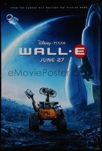 3g937 WALL-E advance DS 1sh 2008 Walt Disney, Pixar, Best Animated Film, WALL-E & EVE w/ spaceship!