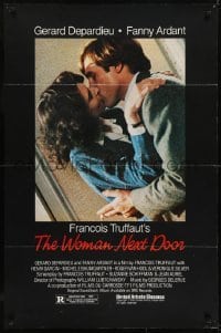 3g969 WOMAN NEXT DOOR 1sh 1981 Francois Truffaut's La Femme d'a cote, Gerard Depardieu, Ardant