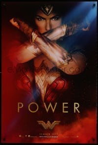 3g974 WONDER WOMAN teaser DS 1sh 2017 sexiest Gal Gadot in title role/Diana Prince, Power!