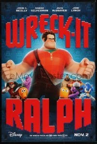 3g979 WRECK-IT RALPH advance DS 1sh 2012 cool Disney animated video game movie, great image!