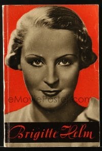 3h070 BRIGITTE HELM German softcover book 1933 heavy illustrated biography, with Metropolis shots!