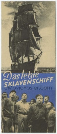 3h051 SLAVE SHIP German herald 1937 Warner Baxter, Wallace Beery, Mickey Rooney, Elizabeth Allan