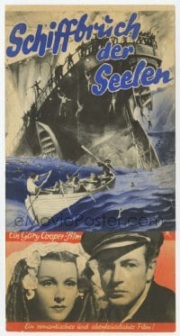 3h052 SOULS AT SEA German herald 1938 sailors Gary Cooper & George Raft, Frances Dee!