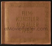 3h012 FILM-KUNSTLER AUS ALLER WELT German cigarette card album 1930s with 168 cards on 33 pages!