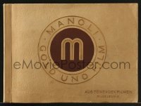 3h016 MANOLI GOLD UND FILM German cigarette card album 1930 containing 168 cards on 35 pages!