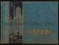 3h019 SALEM FILMBILDER incomplete German cigarette card album 1930s containing 78 cards on 30 pages!