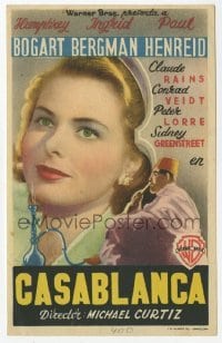 3h129 CASABLANCA Spanish herald 1946 different image of Ingrid Bergman, Michael Curtiz classic!