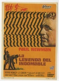 3h139 COOL HAND LUKE Spanish herald 1968 Paul Newman prison escape classic, great artwork!