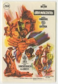 3h158 DJANGO KILL IF YOU LIVE SHOOT Spanish herald 1967 Tomas Milian, great spaghetti western art!