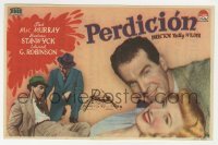 3h162 DOUBLE INDEMNITY Spanish herald 1947 Billy Wilder, Barbara Stanwyck, MacMurray, different!