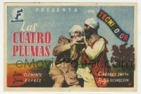 3h179 FOUR FEATHERS Technicolor Spanish herald 1944 Zoltan Korda epic, Clements, C. Aubrey Smith