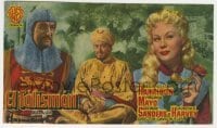 3h238 KING RICHARD & THE CRUSADERS Spanish herald 1955 Rex Harrison, Virginia Mayo, George Sanders