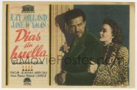 3h255 LOST WEEKEND Spanish herald 1949 alcoholic Ray Milland & Jane Wyman, Billy Wilder, different!