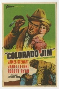3h276 NAKED SPUR Spanish herald 1956 MCP art of James Stewart & Janet Leigh, Mann, Colorado Jim!