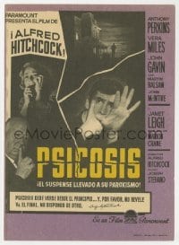 3h314 PSYCHO Spanish herald 1961 Janet Leigh, Anthony Perkins, Alfred Hitchcock shown!
