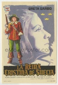 3h317 QUEEN CHRISTINA Spanish herald R1964 great completely different art of Greta Garbo by Jano!