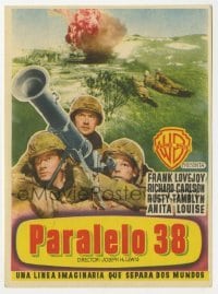 3h324 RETREAT HELL Spanish herald 1952 Marines Frank Lovejoy, Carlson & Tamblyn in Korean War!