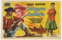 3h342 SEARCHERS Spanish herald 1960 Jano art of John Wayne, Hunter & Natalie Wood, John Ford