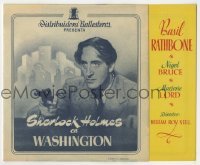 3h348 SHERLOCK HOLMES IN WASHINGTON Spanish herald 1948 different images of Basil Rathbone in D.C.!