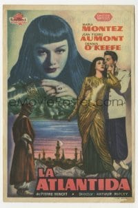 3h351 SIREN OF ATLANTIS Spanish herald 1947 Atlantis the Lost Continent, sexiest Maria Montez!