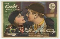 3h395 TWO-FACED WOMAN Spanish herald 1944 great close up of Melvyn Douglas & pretty Greta Garbo!