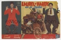 3h409 WAY OUT WEST Spanish herald 1940 Stan Laurel & Oliver Hardy classic, great different images!