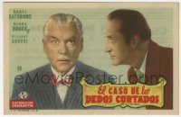3h424 WOMAN IN GREEN Spanish herald 1945 Basil Rathbone as Sherlock Holmes, Nigel Bruce as Watson!