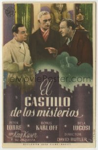 3h427 YOU'LL FIND OUT Spanish herald 1942 Boris Karloff, Peter Lorre & Kay Kyser, different!