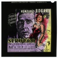 3h066 SIROCCO German 3x3 transparency 1953 Schuber art of Humphrey Bogart & sexy Marta Toren!