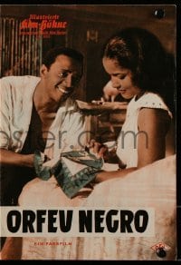 3h598 BLACK ORPHEUS German program 1960 Marcel Camus' Orfeu Negro, many different images!