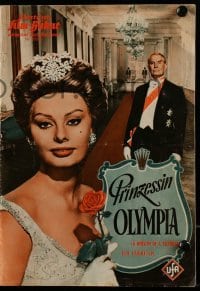 3h611 BREATH OF SCANDAL German program 1960 sexy Sophia Loren, Maurice Chevalier, different images!