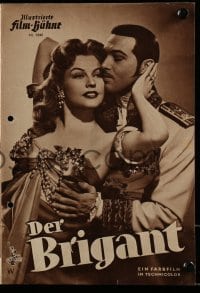 3h615 BRIGAND German program 1953 Anthony Dexter, Jody Lawrance, Alexandre Dumas, different images!