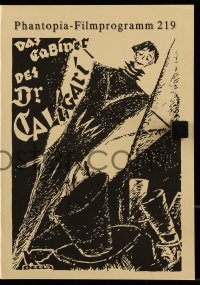 3h621 CABINET OF DR CALIGARI German program R1980s incredible art of Werner Krauss, Robert Wiene!