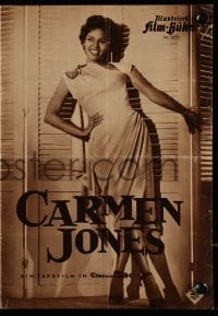 3h632 CARMEN JONES Film-Buhne German program 1956 sexy Dorothy Dandridge, Harry Belafonte, different!