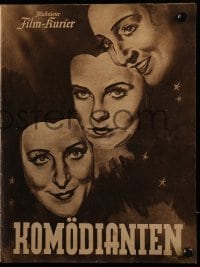 3h499 COMEDIANS German program 1941 G.W. Pabst's forbidden Komodianten starring Hilde Krahl!