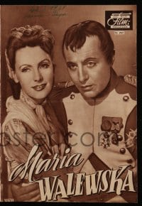 3h646 CONQUEST German program 1950 Greta Garbo as Marie Walewska, Boyer as Napoleon, different!