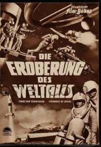 3h647 CONQUEST OF SPACE German program 1955 George Pal sci-fi, cool different sci-fi images!