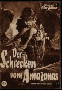 3h651 CREATURE FROM THE BLACK LAGOON German program 1954 fantastic different monster images!