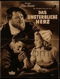 3h503 DAS UNSTERBLICHE HERZ German program 1939 Veit Harlan's The Immortal Heart, Heinrich George