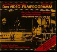 3h659 DAS VIDEO-FILMPROGRAMM German program 1981 Metropolis, Day the Earth Stood Still & more!
