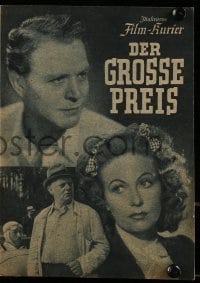 3h506 DER GROSSE PREIS German program 1944 Anton's forbidden Big Price, Gustav Frohlich!