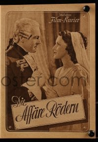 3h508 DIE AFFARE RODERN German program 1944 Paul Hartmann, Annelies Reinhold, forbidden movie!