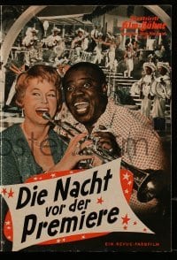 3h669 DIE NACHT VOR DER PREMIERE German program 1959 many great images including Louis Armstrong!