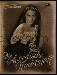 3h511 DIE SCHWEDISCHE NACHTIGALL German program 1941 pretty Ilse Werner is the Swedish Nightingale!