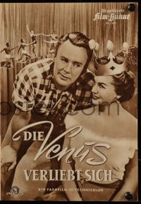 3h675 DUCHESS OF IDAHO German program 1952 different images of sexy Esther Williams & Van Johnson!