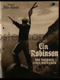 3h514 EIN ROBINSON German program 1940 directed by Arnold Fanck, man shipwrecked on island!
