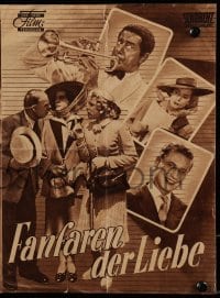 3h686 FANFARES OF LOVE German program 1951 musicians Dieter Borsche & Georg Thomalla in drag!