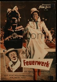 3h691 FIREWORKS German program 1954 Feuerwerk, Lilli Palmer, Romy Schneider, many circus images!