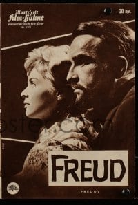 3h701 FREUD German program 1963 John Huston, Montgomery Clift, Susannah York, different images!